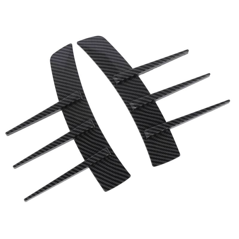 Auto -Kotflügel -Seitenschlitze Aufkleber Langlebiger Spoiler Kit, für 1 Serie E90 E91, Ästhetische Dekoration für die Karosserie (Kohlefaser-Stil) von Eujgoov