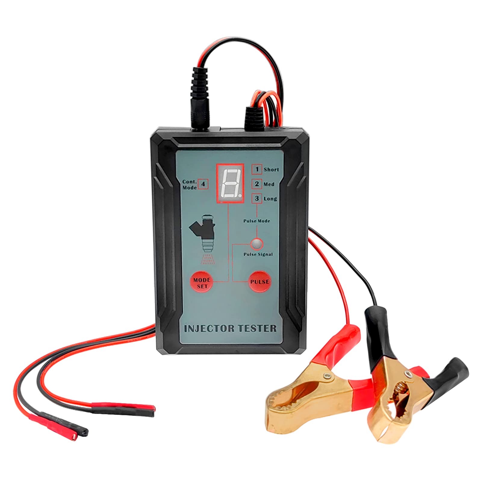 Eujgoov 12 V 5V Kraftstoffinjektor Tester Automotive Diagnose -Werkzeug mit 4 Impulsmodi Gehäuse und Silikondrähten Eujgoov 12 V 5V Kraftstoffinjektor Tester Automotive Diagnose -Werkzeug mit 4 Impulsmodi Gehäuse und Silikondrähten von Eujgoov