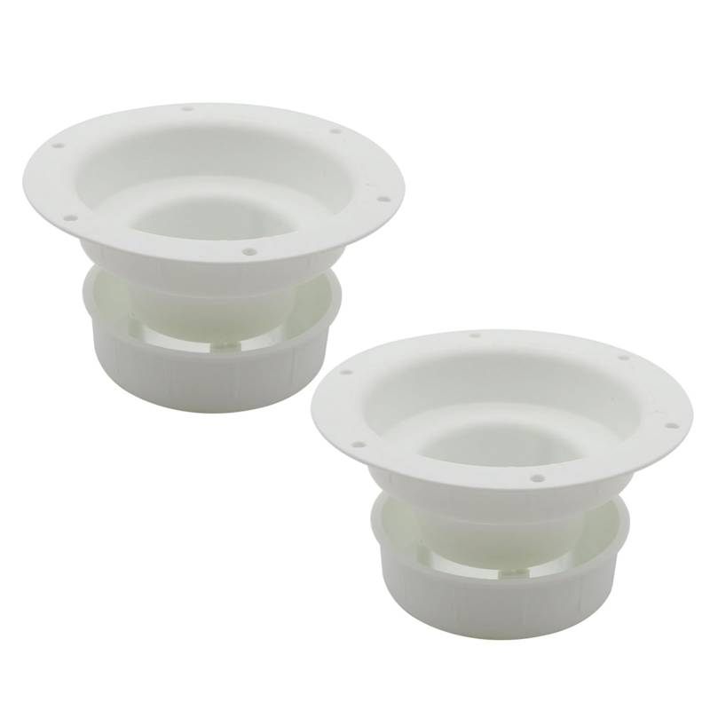 Eujgoov 2pcs RV Sanitär Entlüftungskappen, Abgasabgas mit Premium -ABS -Material, Einfach zu Installierende Entlüftungskappe für RV -Anhänger für 1 Bis 2 3/8 Zoll Rohr von Eujgoov