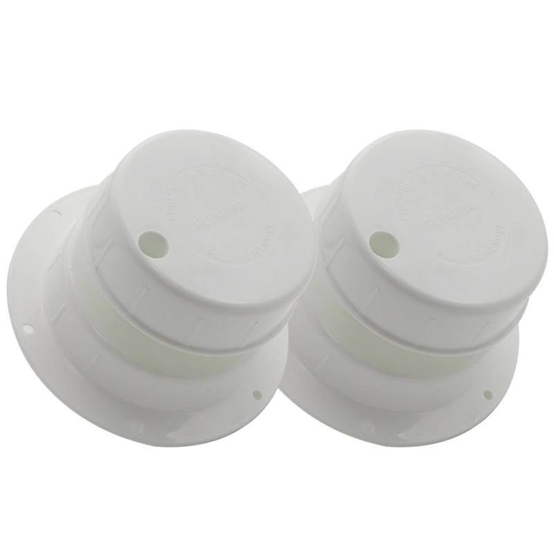 Eujgoov 2pcs RV Sanitär Entlüftungskappen für 1 Bis 2 3/8 "Rohr, ABS -Abgasabgaskappe mit 6 Schraubenlöchern, 3,8 X 5,3 X 3 von Eujgoov