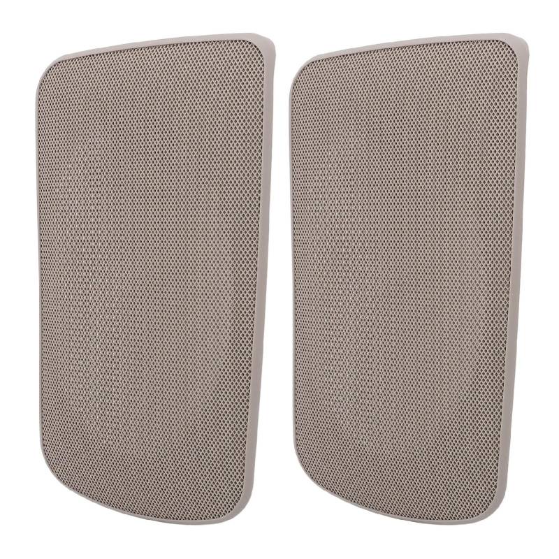 Hecklautsprecher Kühlergrillabdeckung Premium Ersatzstall Grill für 2002-2006 2PCS Beige Farbe für die Verstärkung des Autos Innenräumen von Eujgoov