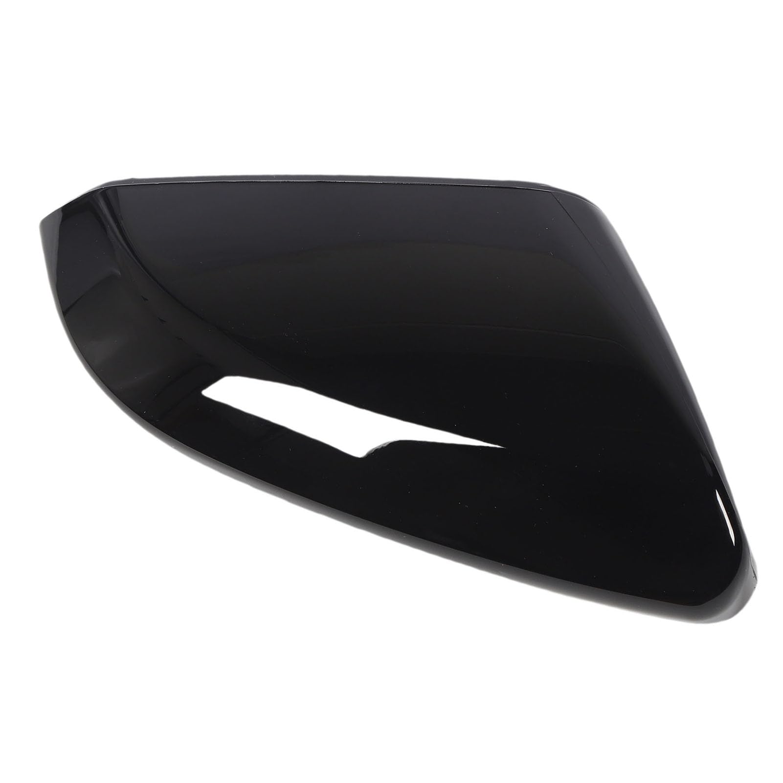 Hochglänzende Schwarze Seitenspiegelabdeckung Rückspiegelkappe füR Autos Abs Material Starker Schutz Anti -Kollision Wetter L/R (Recht (22997386)) von Eujgoov