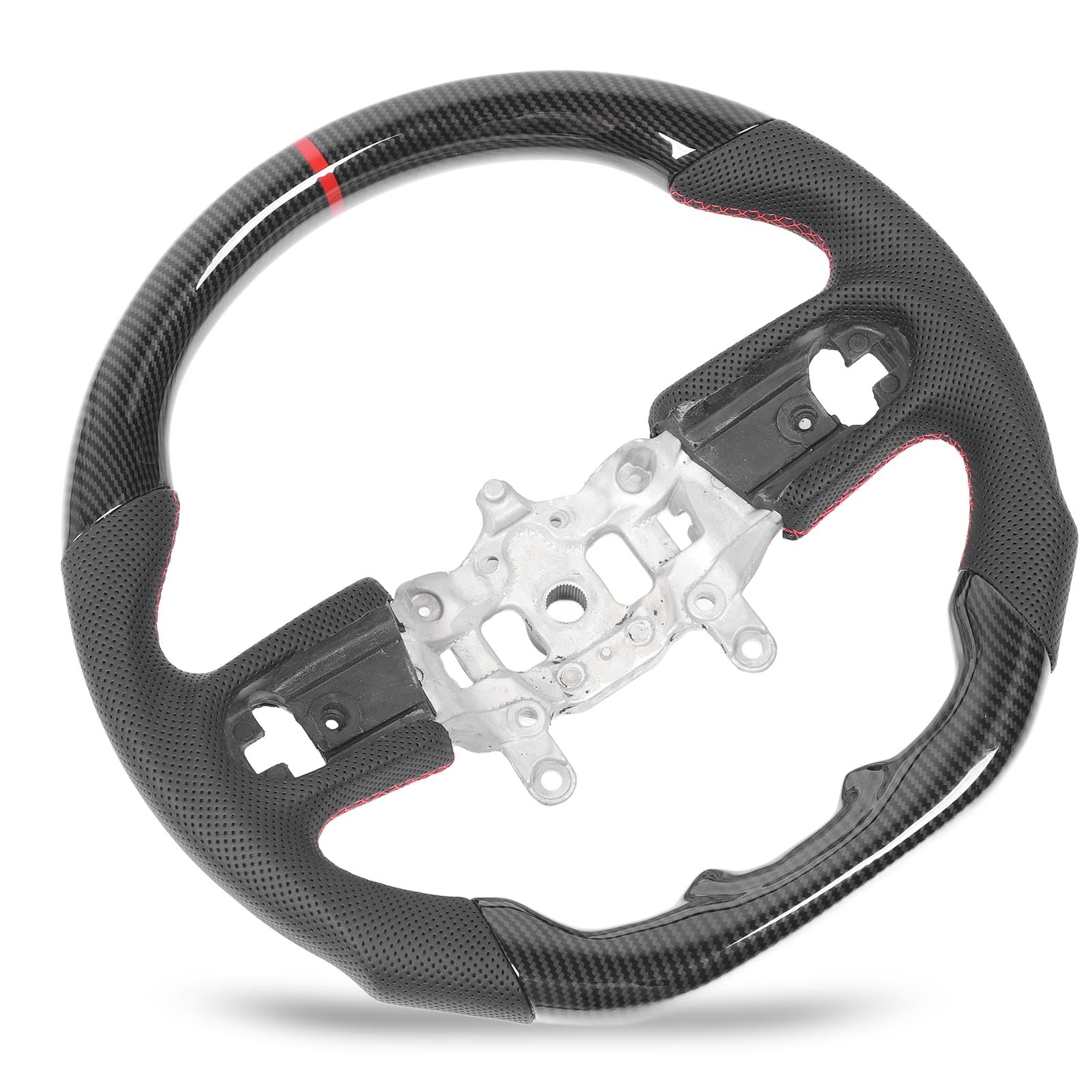 Perforatiertes Lenkrad von Kohlefaserstil für JL Jlu JT - Hochglanzoberfläche mit Ergonomischem Griff für Sichereres Fahren - ABS Material Perforatiertes Lenkrad von Kohlefaserstil für JL Jlu JT - Hochglanzoberfläche mit Ergonomischem Griff für Sichereres Fahren - ABS Material von Eujgoov