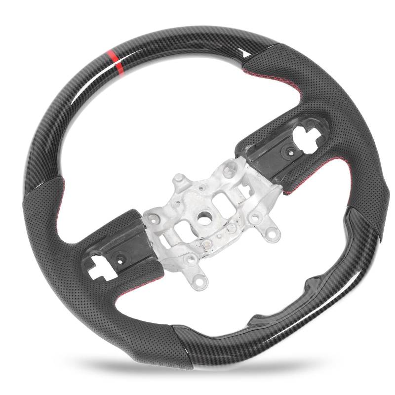 Perforatiertes Lenkrad von Kohlefaserstil für JL Jlu JT - Hochglanzoberfläche mit Ergonomischem Griff für Sichereres Fahren - ABS Material von Eujgoov