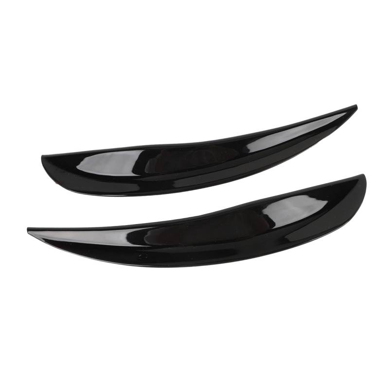 Radreifen Augenbrauenstreifen Zuverlässiger Kratzfestem Schutz für 2 PCs Autozubehör (Helles Schwarz) von Eujgoov