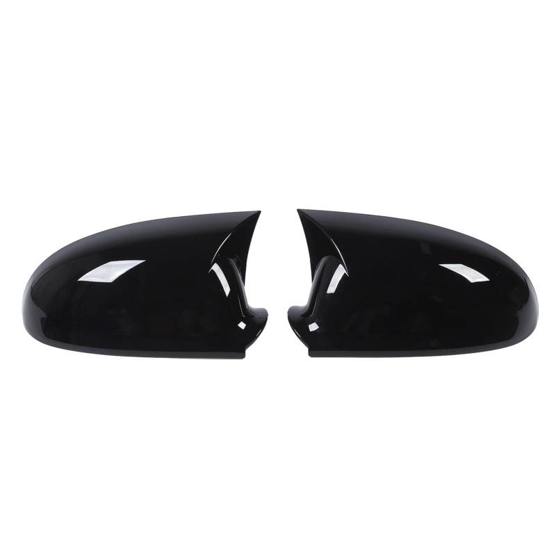 Rückfahrspiegelabdeckung Glänzender Schwarzer Sportlicher Look für MK5 2003-2009, 1 Paar Rückspiegelkappe für Autotürseitenschutz von Eujgoov