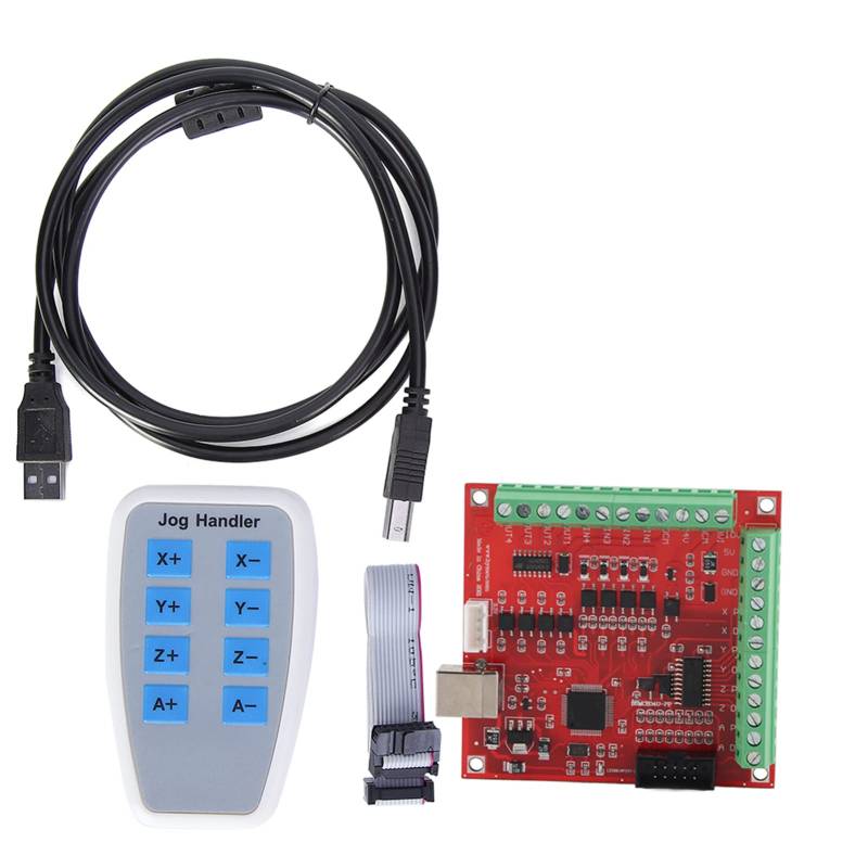 USB-Schnittstellen-Controller CNC-Controller-Board Mach 3 Breakout-Board Bewegungssteuerung 100 KHz mit Jog-Handler für Gravierfräsmaschine von Eujgoov