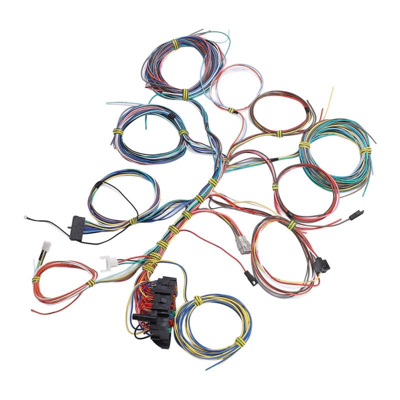 Universal 22 Circuit Liring Kabeless Kit Langlebige Kompatibilität mit Sicherungen für Hotrod -Besitzer oder DIY -Enthusiasten von Eujgoov