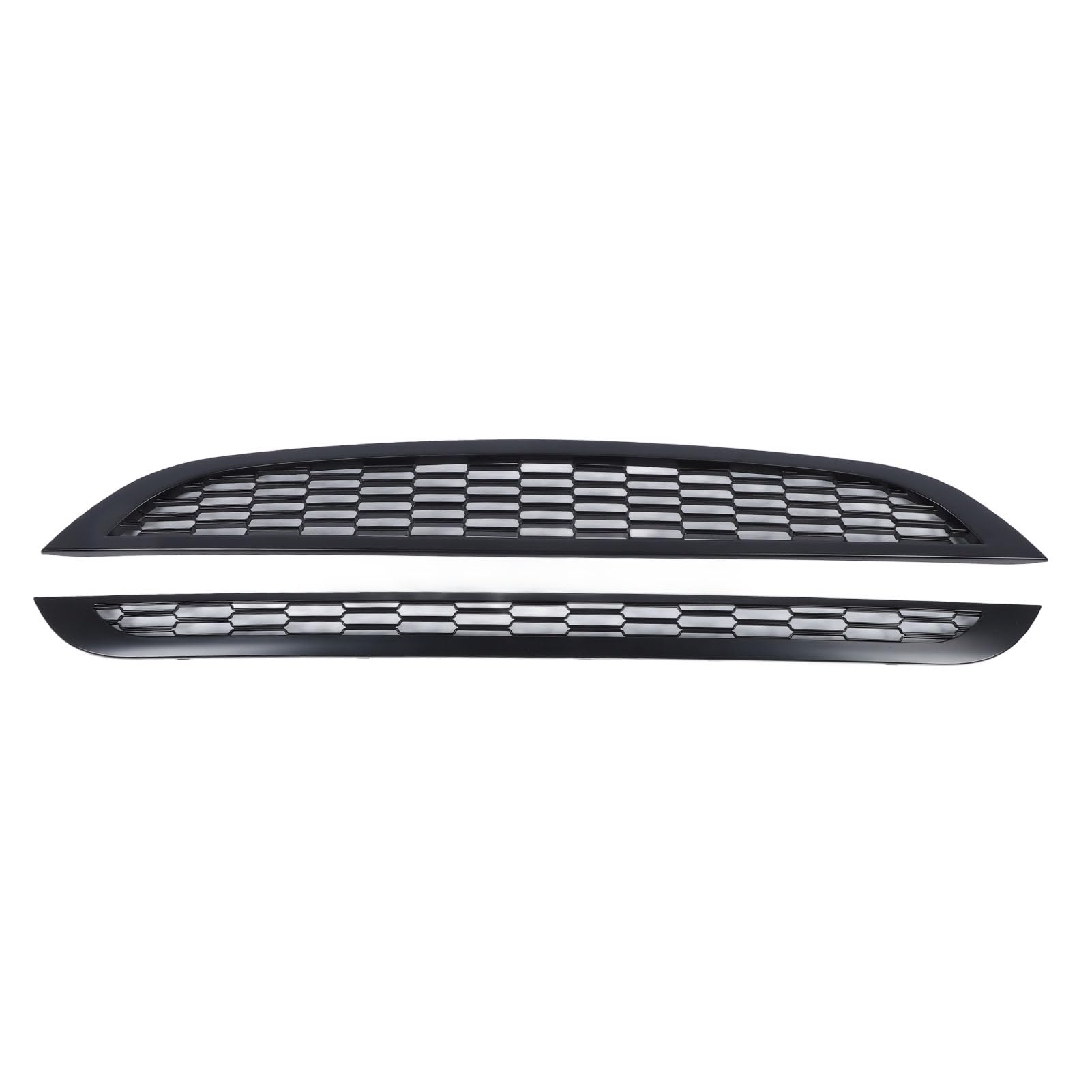 Vordere Stoßfänger-Kapuze-Maschengrill Langlebig Grillschutz für R50 R52 R53 2001-2006, Zwei Set von Zwei für die Automodifikation (Matt-schwarz) von Eujgoov