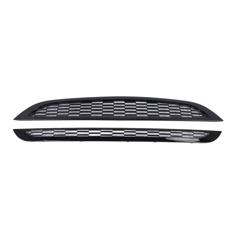 Vordere Stoßfänger-Kapuze-Maschengrill Langlebig Grillschutz für R50 R52 R53 2001-2006, Zwei Set von Zwei für die Automodifikation (glänzend schwarz) von Eujgoov