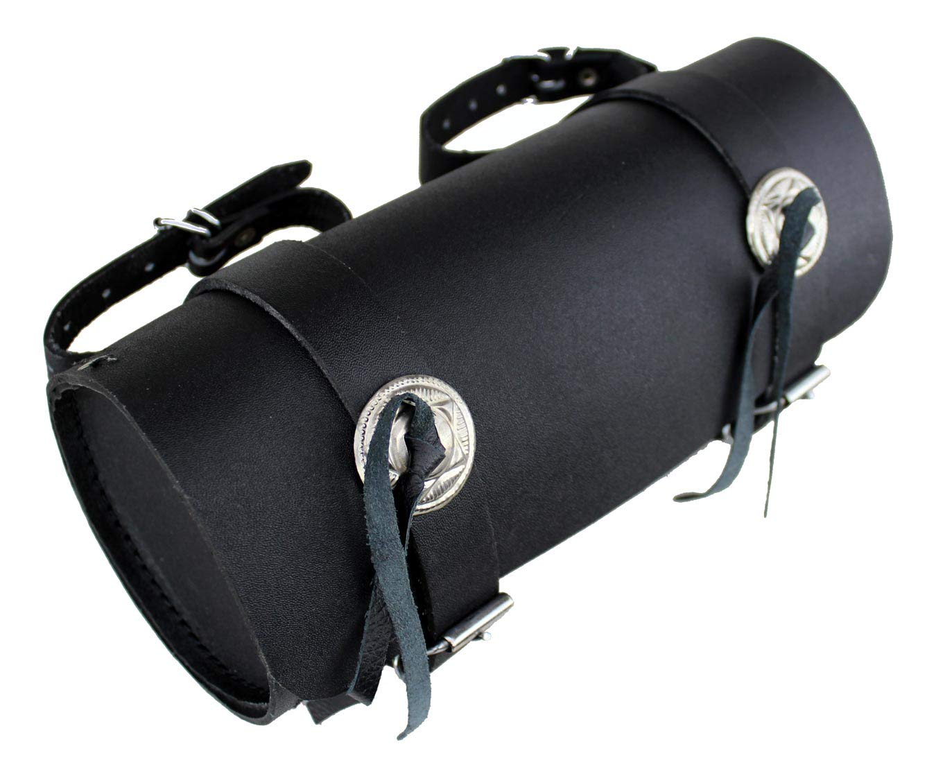 Universal Motorrad Werkzeugtasche, Motorrad Satteltasche Echt Leder wasserdicht Rolle, Biker Chopper Toolbag Lenkerrolle, Custom Biker Gepäck Taschen mit Konchoo Schwarz Universal Motorrad Werkzeugtasche, Motorrad Satteltasche Echt Leder wasserdicht Rolle, Biker Chopper Toolbag Lenkerrolle, Custom Biker Gepäck Taschen mit Konchoo Schwarz von Euro Stars