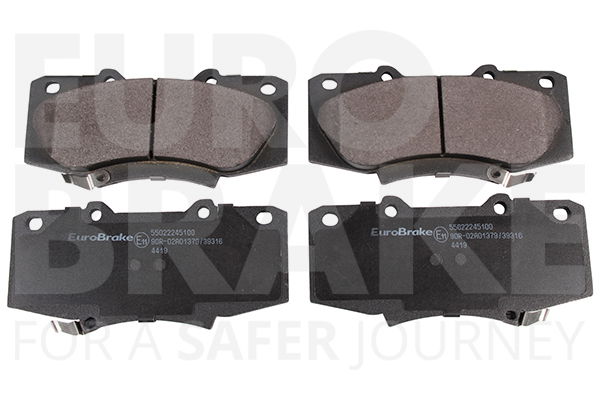 Bremsbelagsatz, Scheibenbremse Vorderachse Eurobrake 55022245100 von Eurobrake