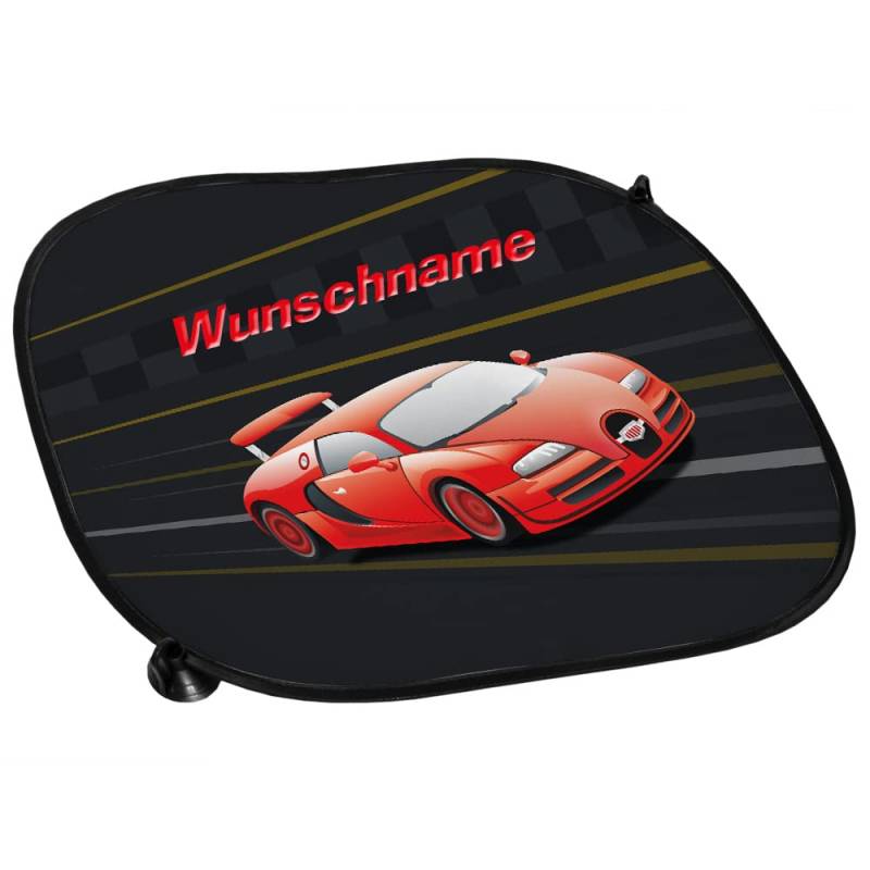 Sonnenschutz mit Namen und Motiv Auto | Auto-Sonnenschutz personalisiert | Sonnenblende mit Wunschnamen von Eurofoto