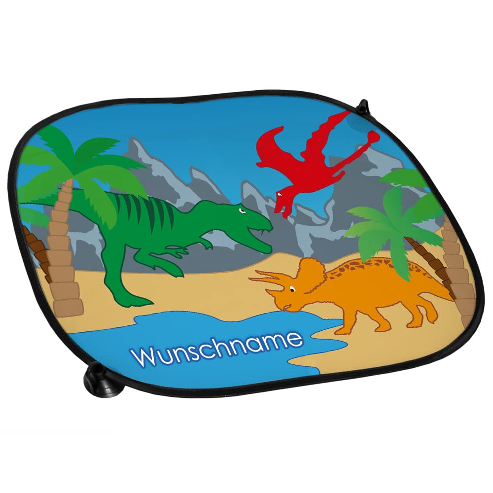 Sonnenschutz mit Namen und Motiv Dino | Auto-Sonnenschutz personalisiert | Sonnenblende mit Wunschnamen Sonnenschutz mit Namen und Motiv Dino | Auto-Sonnenschutz personalisiert | Sonnenblende mit Wunschnamen von Eurofoto