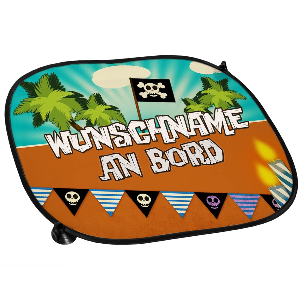 Sonnenschutz mit Namen und Motiv Piraten | Auto-Sonnenschutz personalisiert | Sonnenblende mit Wunschnamen Sonnenschutz mit Namen und Motiv Piraten | Auto-Sonnenschutz personalisiert | Sonnenblende mit Wunschnamen von Eurofoto