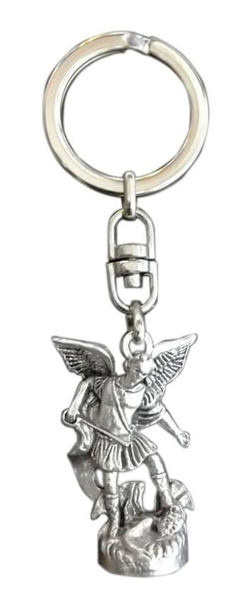 Eurofusioni Schlüsselanhänger Der Heilige Erzengel Michael - Versilbertes Metall - Statuette h 3,7 cm Eurofusioni Schlüsselanhänger Der Heilige Erzengel Michael - Versilbertes Metall - Statuette h 3,7 cm von Eurofusioni