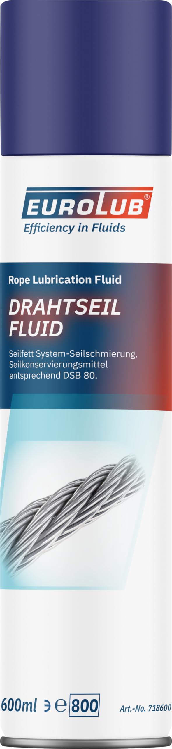 EUROLUB Drahtseil-Fluid Spray, 600 ml von EUROLUB