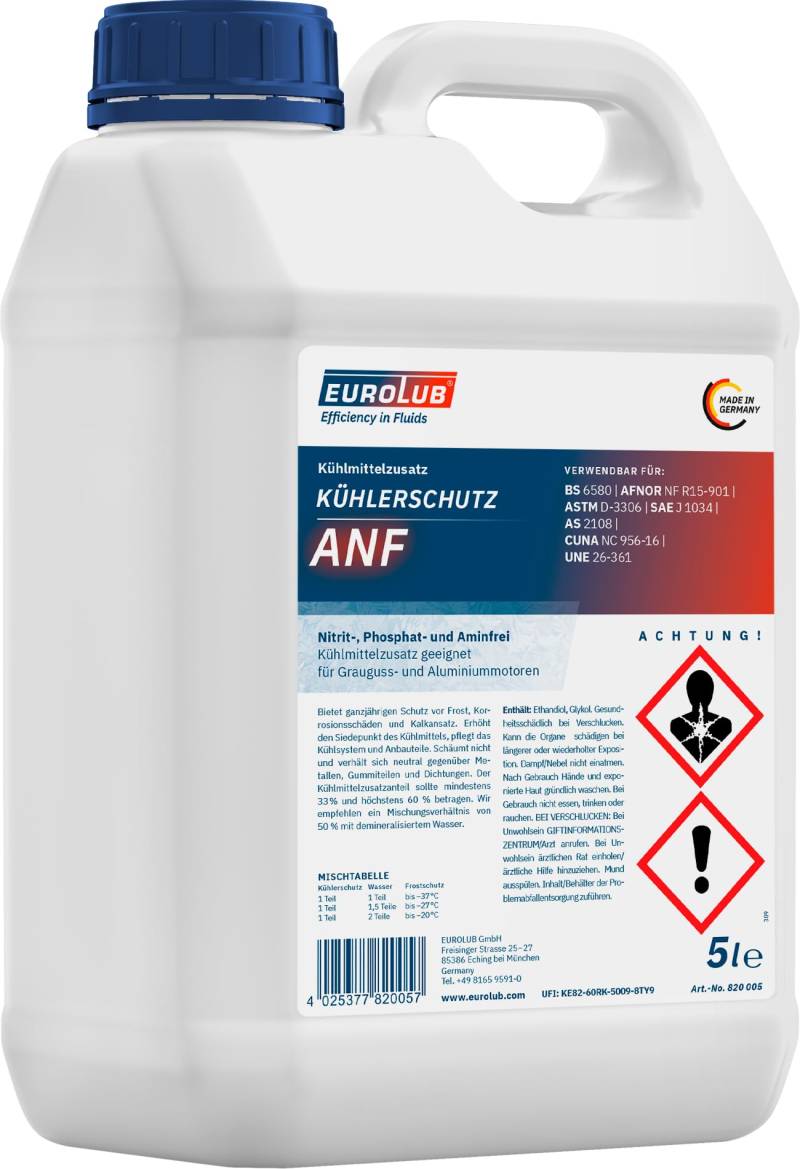 EUROLUB 820005 Kühlerschutz ANF, 5 Liter von EUROLUB