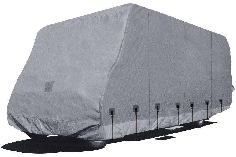 EUROPE Schutzhülle Abdeckplane für Wohnmobil Caravan Wohnwagen | atmungsaktiv stabil | Sommer & Winterabdeckung | mit Reißverschluss Höhe 2,70 m Länge - 8,50 m Breite 2,38 m Gr. 10 von Homry