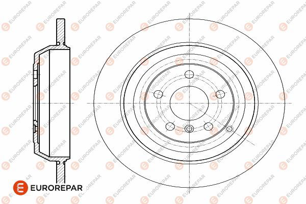 Bremsscheibe Hinterachse Eurorepar 1642768680 von Eurorepar