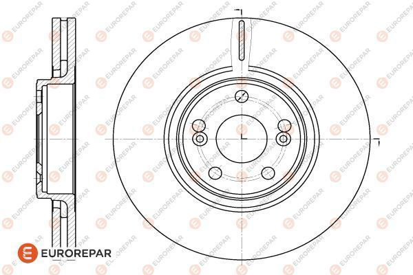 Bremsscheibe Vorderachse Eurorepar 1618887980 von Eurorepar