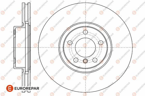 Bremsscheibe Vorderachse Eurorepar 1642762280 von Eurorepar