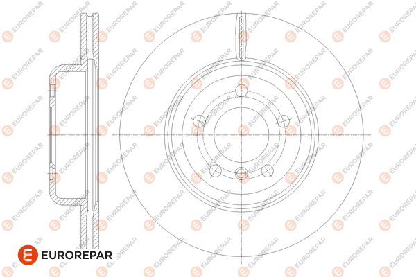 Bremsscheibe Vorderachse Eurorepar 1667863880 von Eurorepar