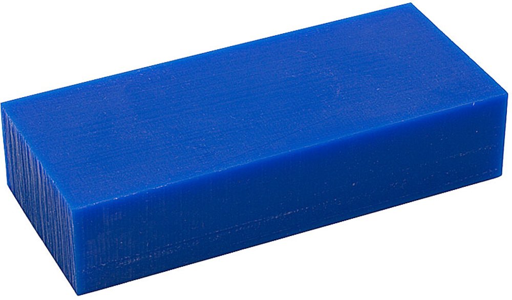 EURO TOOL Freeman Wachsblock zum Schnitzen, blau, mittelhart, 0,5 kg | WAX-331.10 von Eurotool