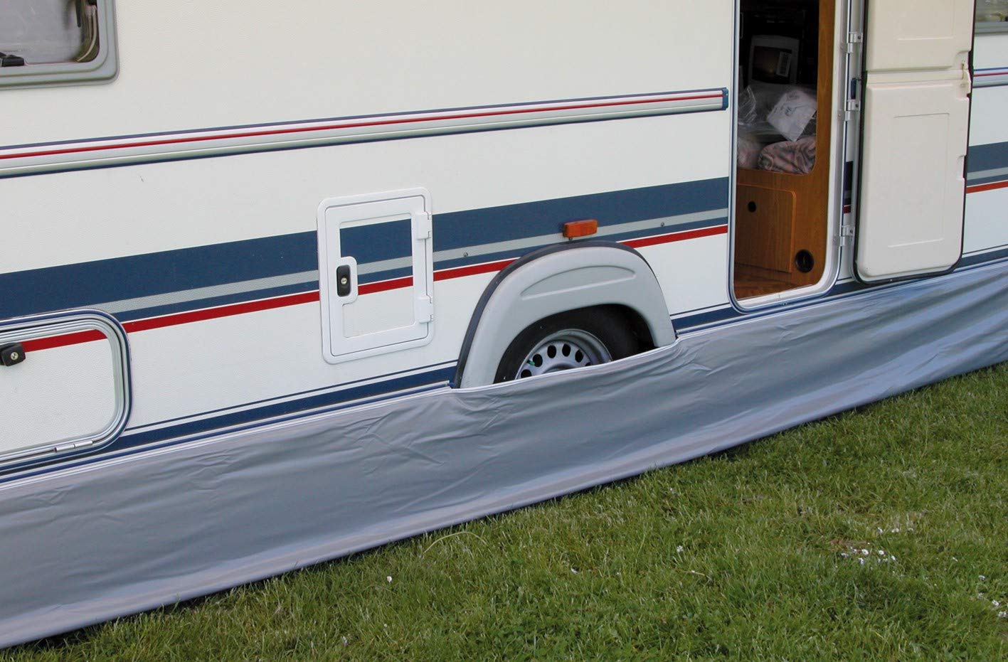 Eurotrail Wohnwagen-Zugband 450 x 60 cm Polyester grau von Eurotrail