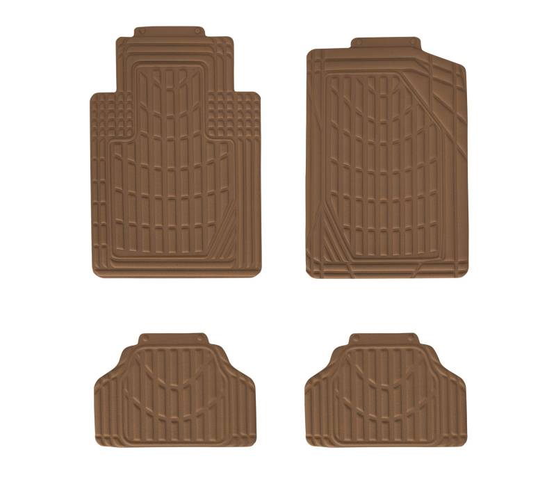 Eurow Universal-Fußmatten, passend zugeschnitten, 4-teiliges Set braun EU-UCMFL-TAN-4PS von Eurow