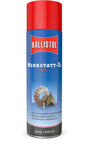 Eva Shop® Ballistol Premium Werkstattöl 500ml Werkstatt-Öl Spray 400ml hoher Rostschutz mit Wachs Kontaktspray USTA (Spray 400ml) von Eva Shop