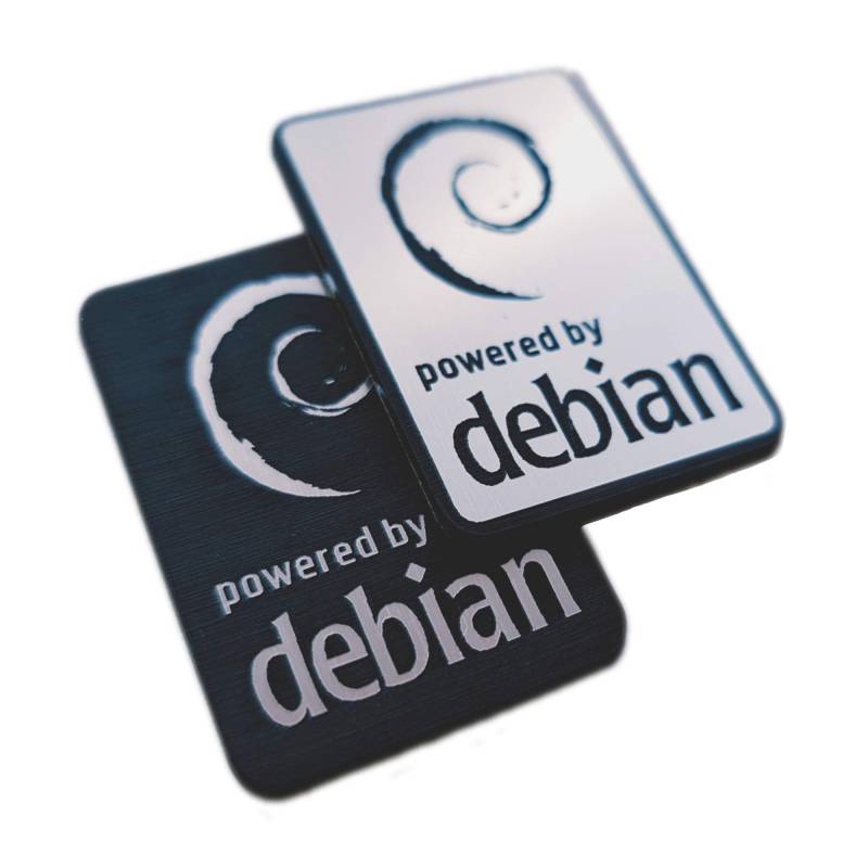 Debian Linux Sticker Set (zwei Embleme) - 35mm x 25mm von LINUX