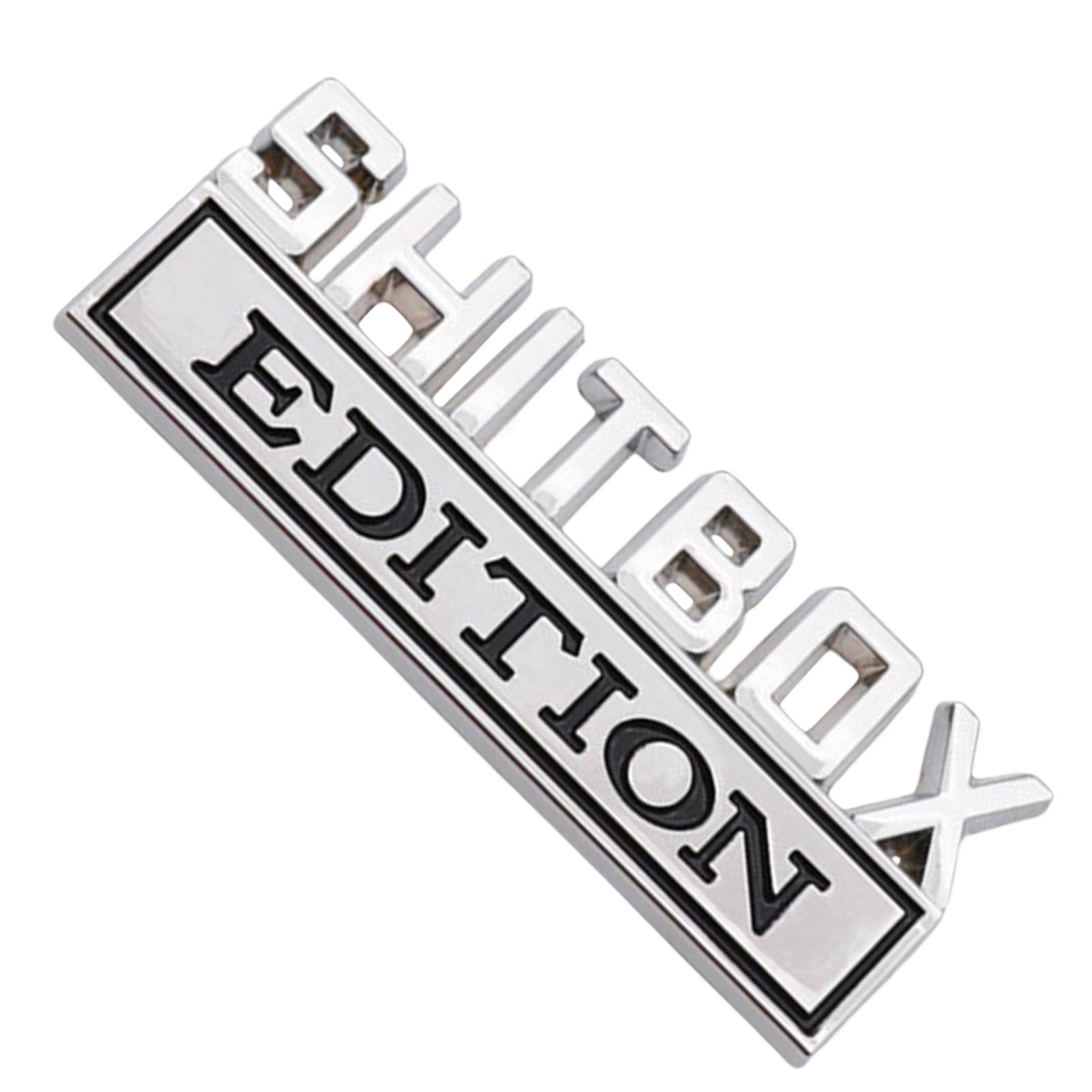 Evenlyao 1 x 3D Big Size SHITBOX Edition Emblem, ABS Auto Badge, Car Tail Trunk Side Body Stickers, Fahrzeug Sticker Decal for Cars Trucks, Starker Kleber, 17.5x3.8cm von Evenlyao
