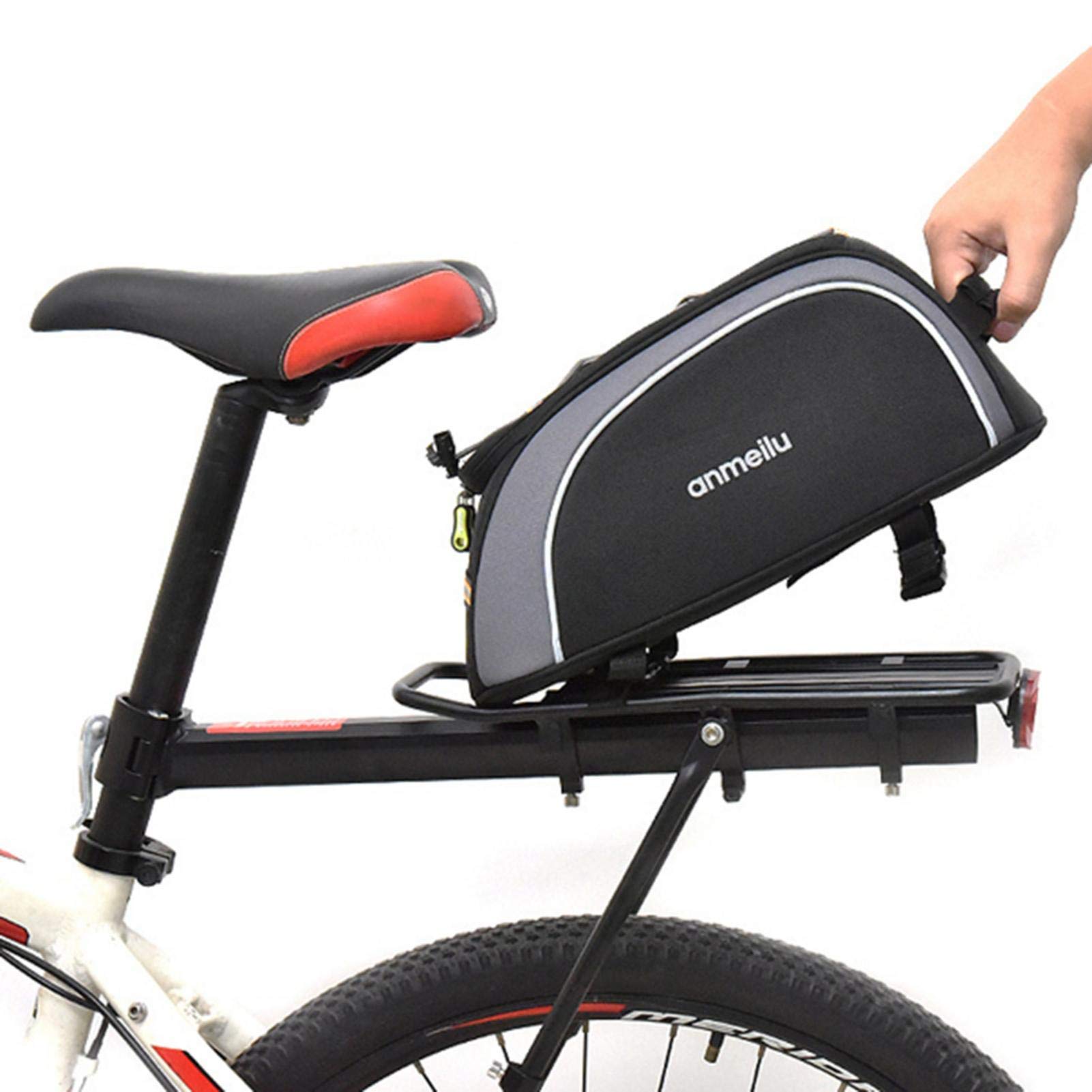 Fahrradtasche Fahrrad Satteltasche Wasserabweisende Gepäcktasche Gepäckträger Tasche Gepäcktasche Gepäckträger Tasche Rucksack von Evenlyao
