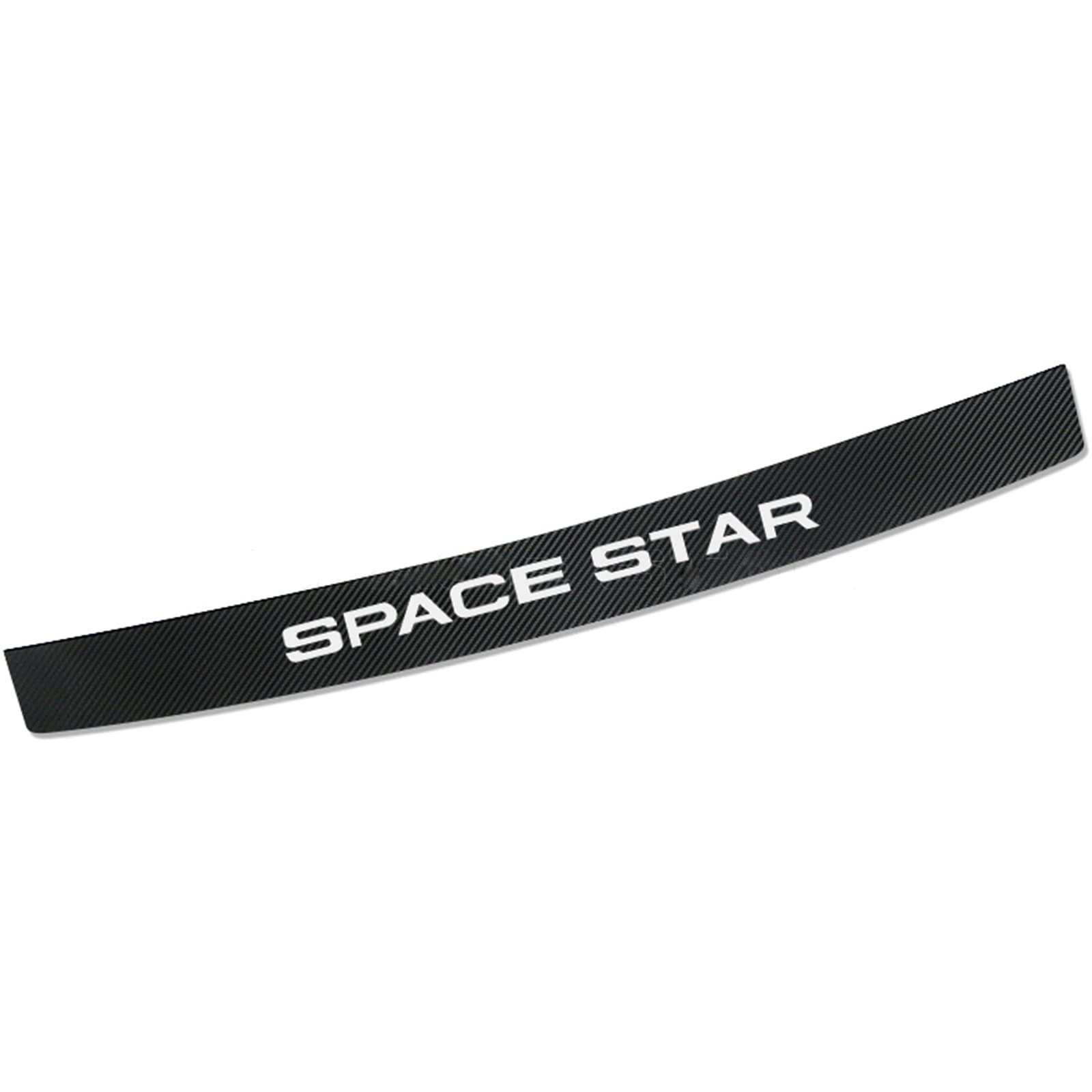 Auto Heck Stoßstangenschutz für Mitsu-bishi SPACE STAR, Kofferraum Schutzbrett Ladekantenschutz Kohlefaser Anti-Kratz Deko Aufkleber Styling Zubehör Auto Heck Stoßstangenschutz für Mitsu-bishi SPACE STAR, Kofferraum Schutzbrett Ladekantenschutz Kohlefaser Anti-Kratz Deko Aufkleber Styling Zubehör von Ever TA