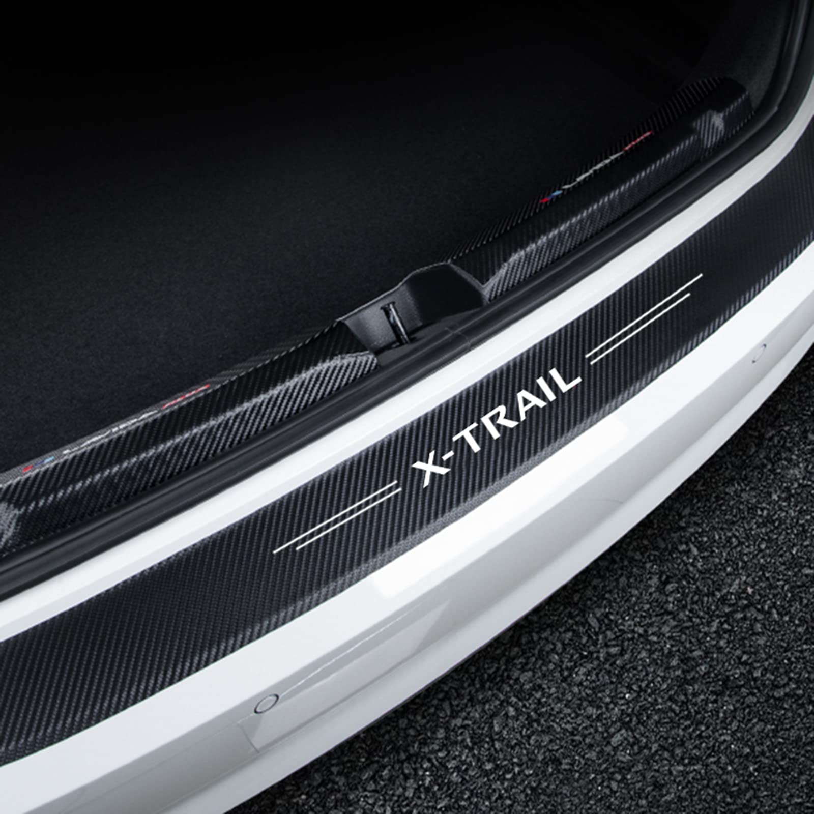 Auto Kohlefaser Heckstoßstangenschutz für Nis-san Xtrail X Trail T30 T31 T32 2021 2020 2019 2018 2017 2016 2015 2014, Kofferraum Schutzbrett Ladekantenschutz Anti-Kratz Aufkleber Styling Deko Zubehör Auto Kohlefaser Heckstoßstangenschutz für Nis-san Xtrail X Trail T30 T31 T32 2021 2020 2019 2018 2017 2016 2015 2014, Kofferraum Schutzbrett Ladekantenschutz Anti-Kratz Aufkleber Styling Deko Zubehör von Ever TA