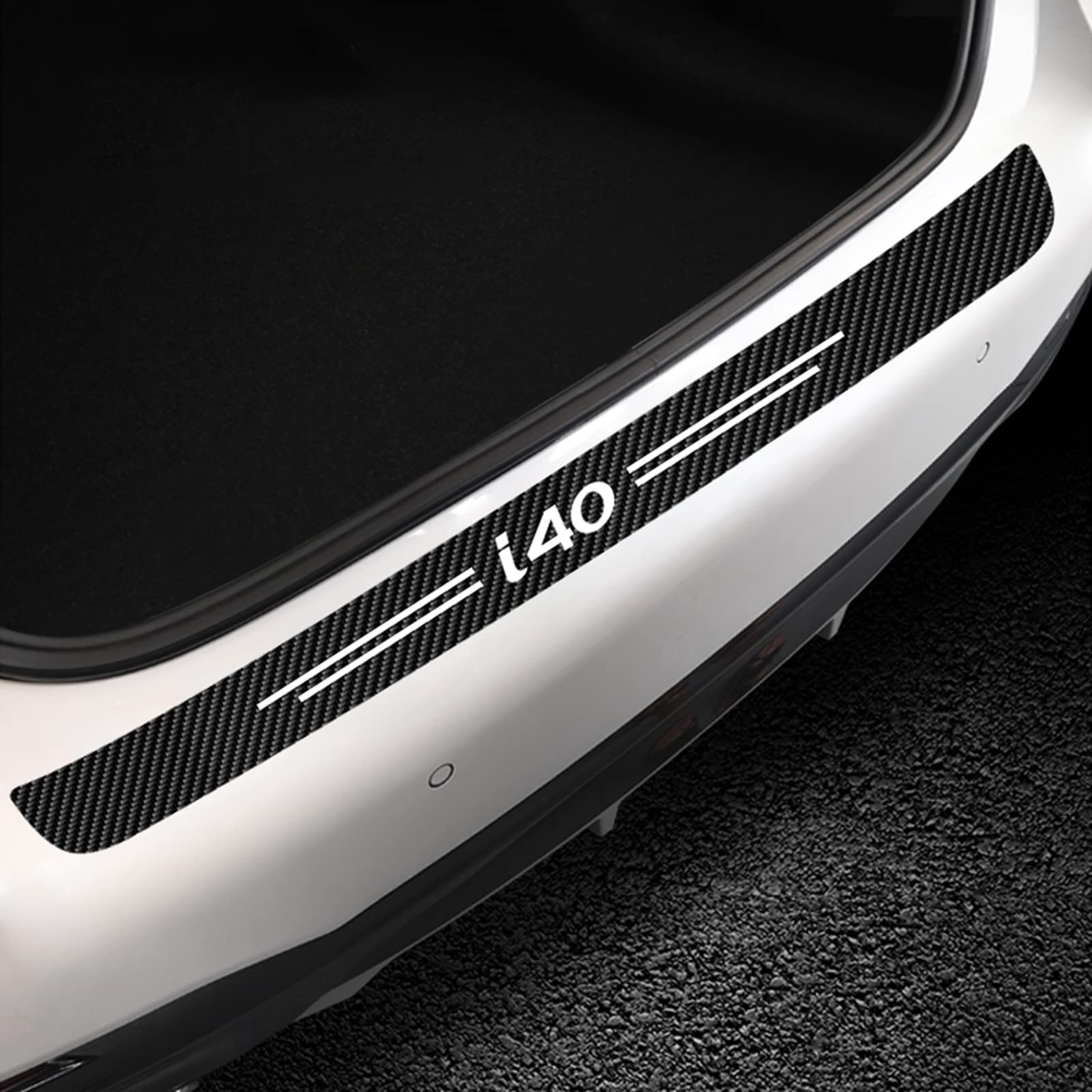 Auto Kohlefaser Stoßstangenschutz Heckstoßstange Ladekantenschutz, für Hyun-dai i40 2011 2015 2019 2020 2021 Anti Scratch Aufkleber Styling ZubehöR Auto Kohlefaser Stoßstangenschutz Heckstoßstange Ladekantenschutz, für Hyun-dai i40 2011 2015 2019 2020 2021 Anti Scratch Aufkleber Styling ZubehöR von Ever TA