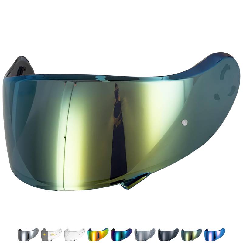 Everalo Kompatibel mit Shoei Neotec 2 Visier - Cns 3 - Helmvisier Pinlock Ready - Anti-Kratzer und Anti-Beschlag (Gold) von Everalo