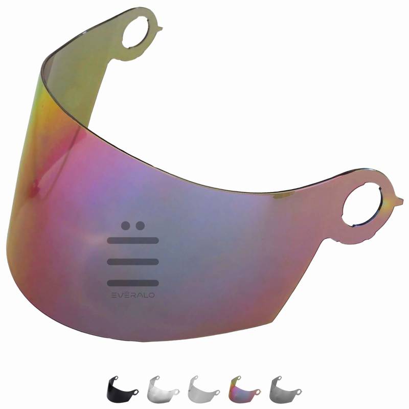 Everalo Kompatibel mit Suomy Apex Visier - Extreme - Spec 1r - Excel - Helmvisier Anti-Kratzer und Anti-Beschlag (Regenbogen) von Everalo