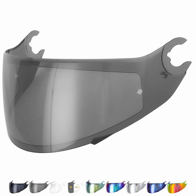 Everalo Kompatibel mit Shark Skwal 2 Visier - Spartan - Spartan 1.2 - Skwal - D Skwal - Helmvisier VZ160 VZ165 Kompatibel - Pinlock Ready (Schwarz 30%) von Everalo