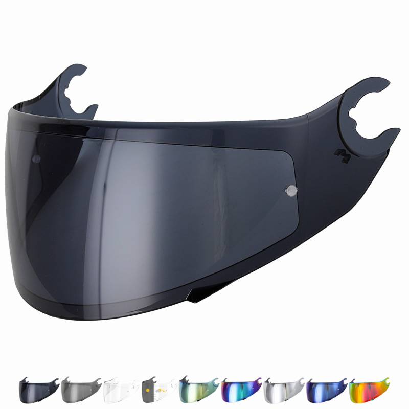 Everalo Kompatibel mit Shark Skwal 2 Visier - Spartan - Spartan 1.2 - Skwal - D Skwal - Helmvisier VZ160 VZ165 Kompatibel - Pinlock Ready (Schwarz 80%) von Everalo