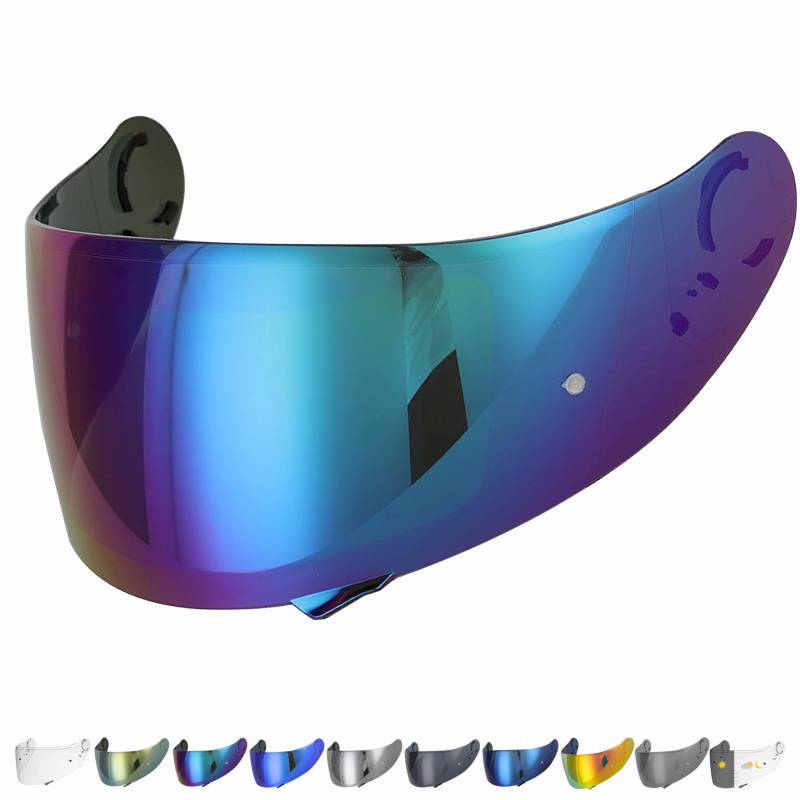 Everalo Kompatibel mit Shoei GT air 2 Visier - Gt Air - Neotec - Opticson - Cns1 - Helmvisier Pinlock Ready - Anti-Kratzer und Anti-Beschlag (Regenbogen) von Everalo