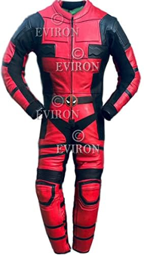 Deadpool inspirierter Motorrad-Lederkombi von Eviron 1-teiliger Anzug (L) von Eviron
