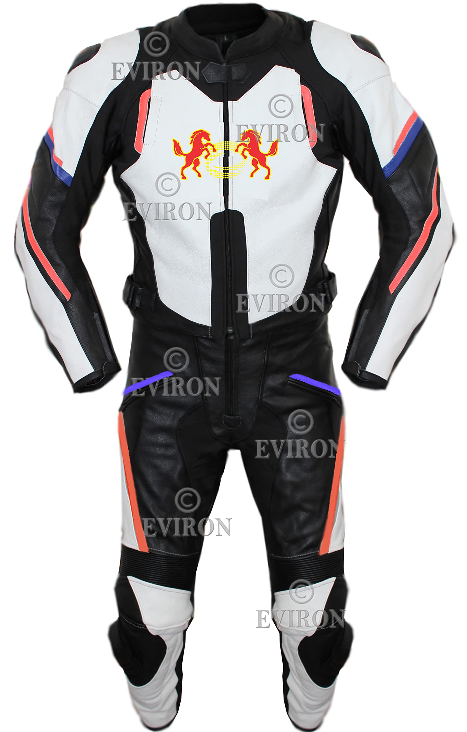 Redbull Motorrad-Lederkombi mit Jacke und Hose, Größe XL von Eviron