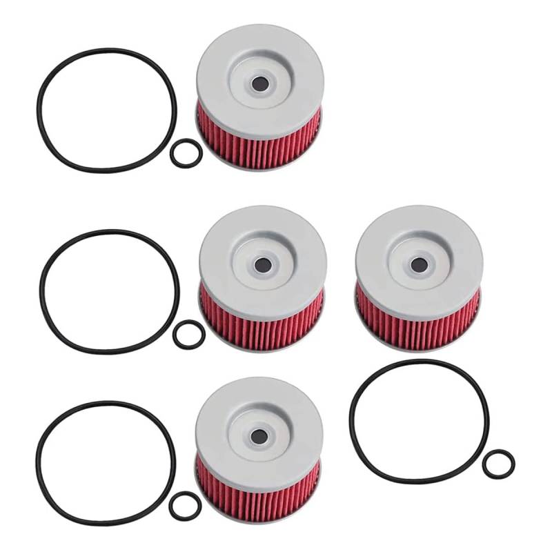 Ewillownm Kompatibel mit hf113 Ölfilter mit O-Ring für ATC250ES ATC350X TRX250X TRX300EX ATV CBF125 VT125 XL125 CBF250 CRF250 SXS500 Motorrad von Ewillownm