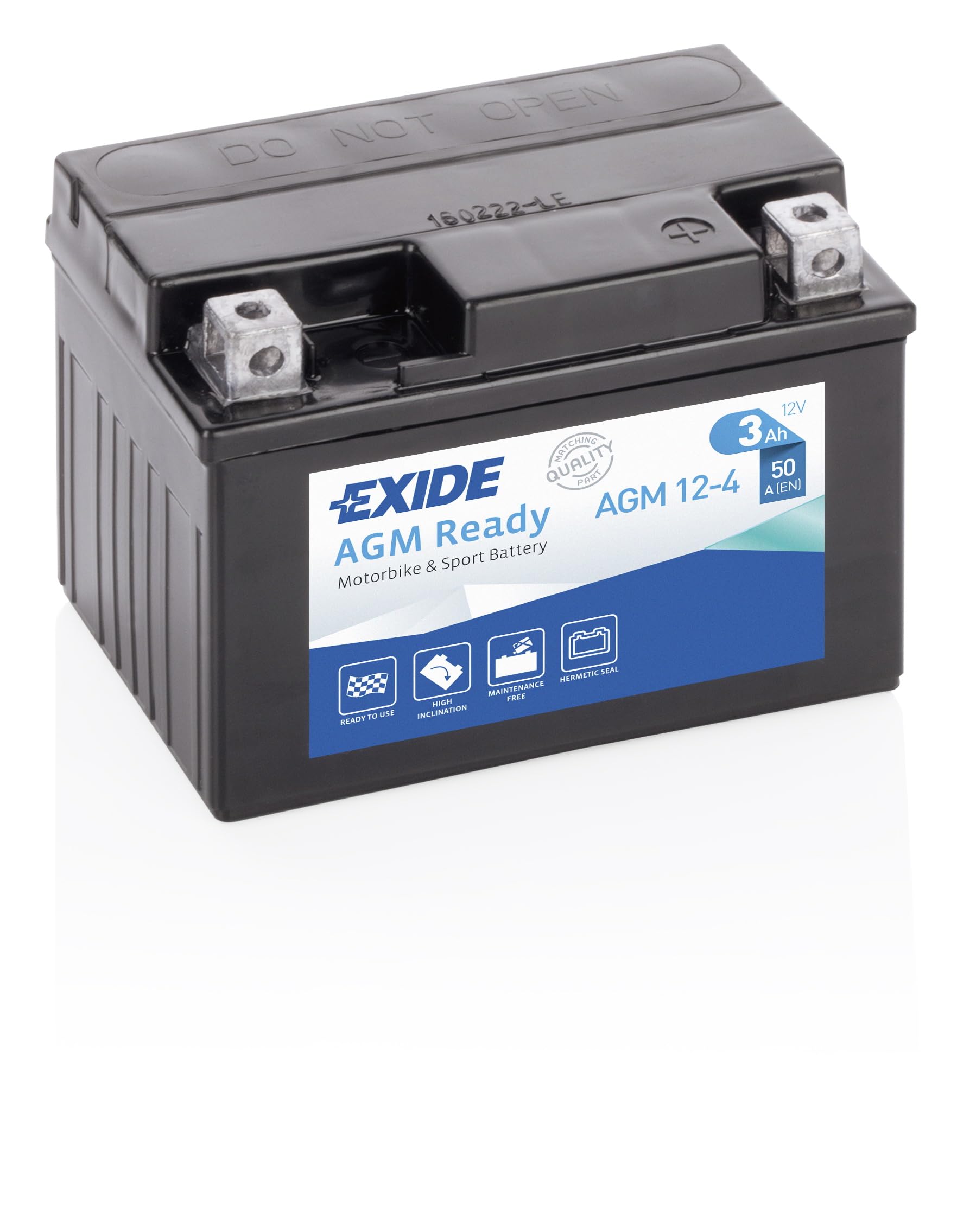 AGM12-4 Exide Motorradbatterie 12V (4908) von Exide