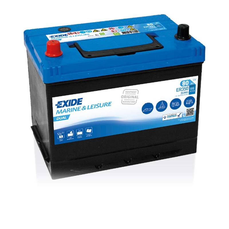 BATERÍA 12V/80AH - 510 CCA - EXIDE DUAL ER350 von Exide