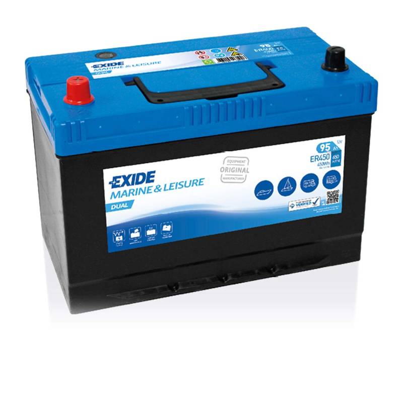 BATERÍA 12V/95AH - 650 CCA - EXIDE DUAL ER450 von Exide