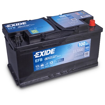 Exide EL1000 EFB Starterbatterie 100Ah 900A [Hersteller-Nr. EL1000] für Alfa Romeo, Alpina, Aston Martin, Audi, Bentley, BMW, Bugatti, Buick, Chevrole von Exide
