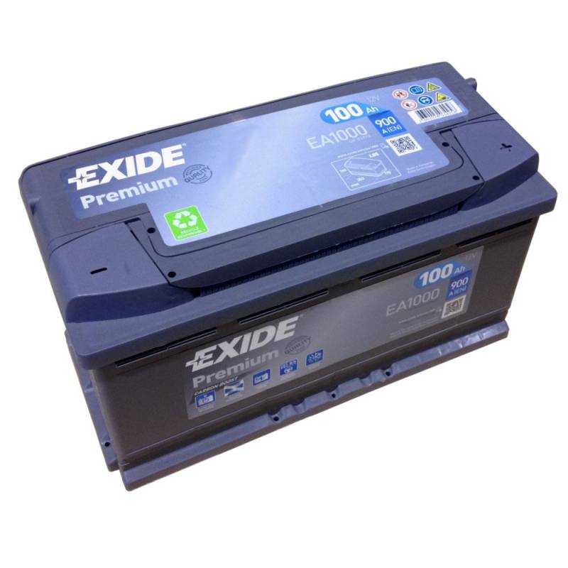 EXIDE PREMIUM EA 1000 12V 100AH Starterbatterie Neues Modell 2014/15 von Exide